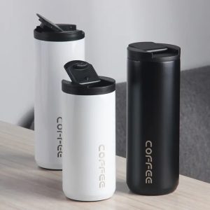 Black and White Stainless Steel Bottle WSS3