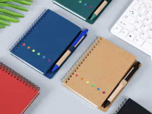 Eco Friendly Notebook with Post Stick Pad and Pen EFN02