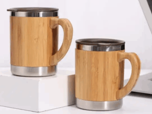Eco Friendly Wooden Cup with Handle WC17