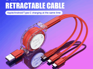 Retractable Portable 3 in 1 Cable CZ09