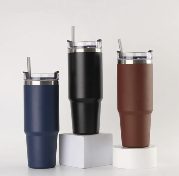 Stainless Steel Tumbler with Straw SS6 - Image 2